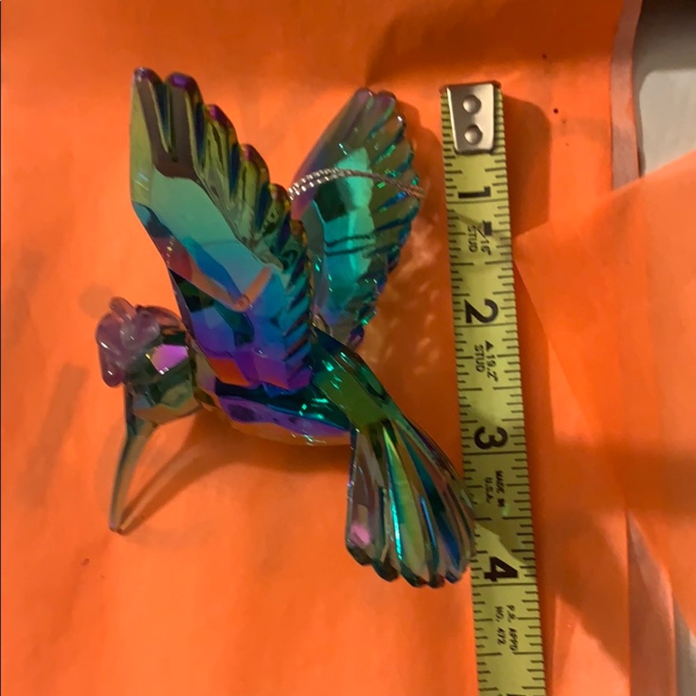 Beautiful Amethyst Iridescent Hummingbird Ornament - Picture 9 of 9